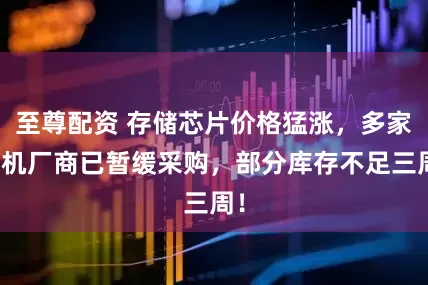 至尊配资 存储芯片价格猛涨,多家手机厂商已暂缓采购,部分库存不足三周!